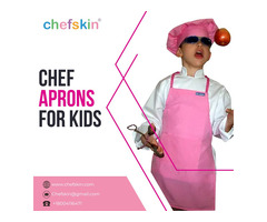 Buy the easy-to-wash, lightweight, and durable CHEF APRONS FOR KIDS