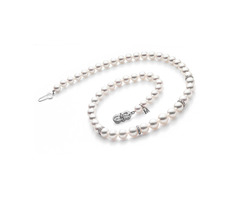 Buy Mikimoto 18K White Gold Akoya Diamond 0.84Ct Pearl Necklace