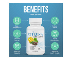 What are the key benefits of Citruna Lemon & Coffee Weight Loss?