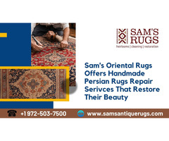 Sam's Oriental Rugs Offers Handmade Persian Rugs Repair Serivces That Restore Their Beauty