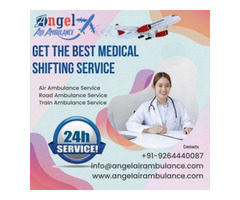 Hire High-grade Angel Air Ambulance Service in Delhi with ICU Support