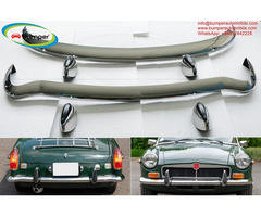MGB bumpers with rubber on over rider (1962-1974)