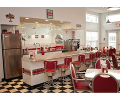 Buy our Retro diner booth for home in distinct styles, colors, sizes, and laminates