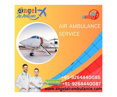 Hire Angel Air Ambulance in Kolkata with Superb Medical Equipment