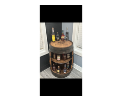 Buy Online Whiskey Barrel Bar | Whiskey Barrel Table – Bourbon and Barrel North