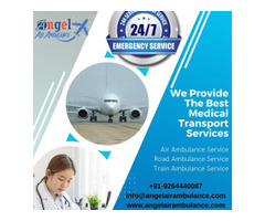 Acquire Angel Air Ambulance Service in Bagdogra With All Kind Medical Amenities