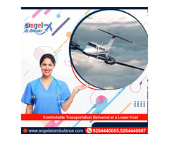 Take Angel Air Ambulance In Varanasi With Trouble-Free ICU Setup