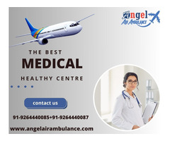 Low-Fare Angel Air Ambulance In Gorakhpur With Medical Personal
