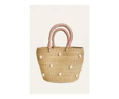 Looking for Premium Quality Pink Cowrie Bolga Tote? Shop with Us!