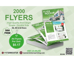 Flyers Printing – High-Quality Custom Flyers at Banner Stickers Printing